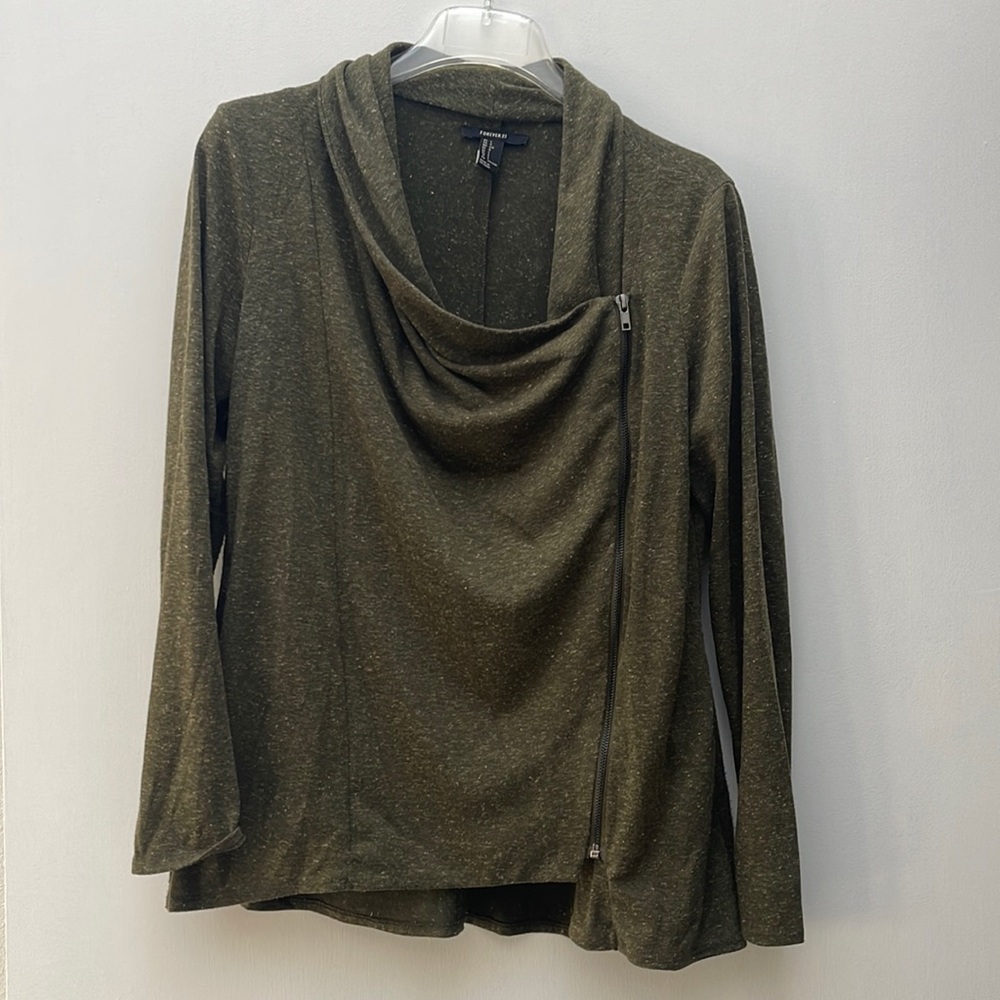 Forever 21 Cardigan Moto Jacket
